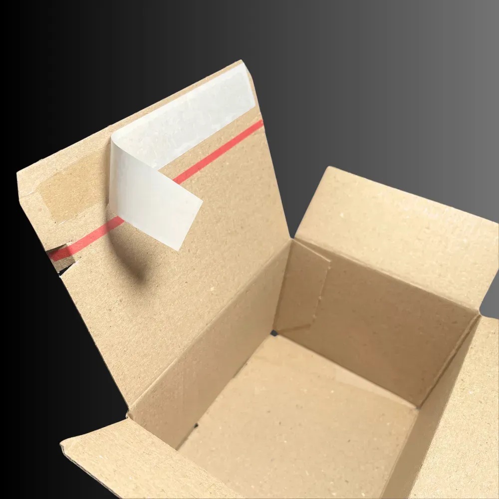 Картонна коробка 240х170х100 мм Smart Box самозбірна самоклеюча з відривною стрічкою