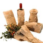 Сотовий папір 50 см х 50 м коричневий / крафт папір пакувальний сітчастий (перфорований) обгортковий