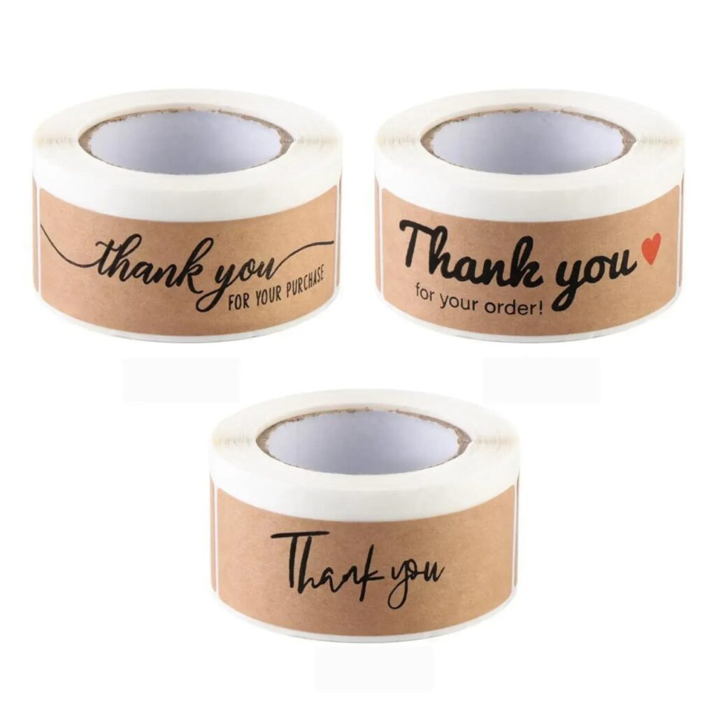 Етикетка кругла 50х294 мм (400 шт/рулон) термотрансферна крафт