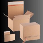 Картонна коробка 240х170х100 мм Smart Box самозбірна самоклеюча з відривною стрічкою